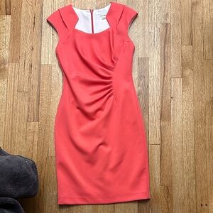 Calvin Klein Vibrant Coral Mini Dress